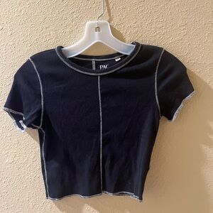 PacSun Black Crop Top